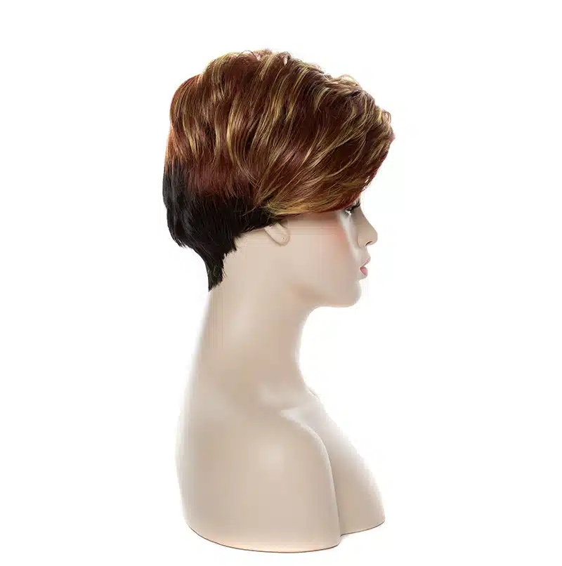 HAIRJOY Synthetic Natural Black High Temperature Fiber Woman Hair Wig 6 Colors Available Free Shipping 10