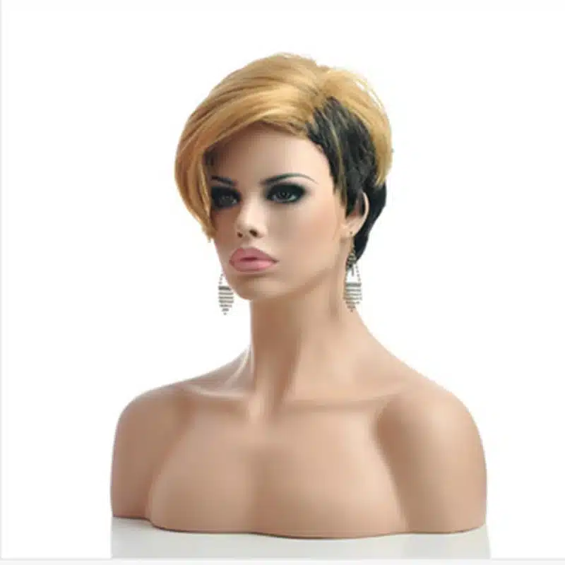 HAIRJOY Synthetic Natural Black High Temperature Fiber Woman Hair Wig 6 Colors Available Free Shipping 12