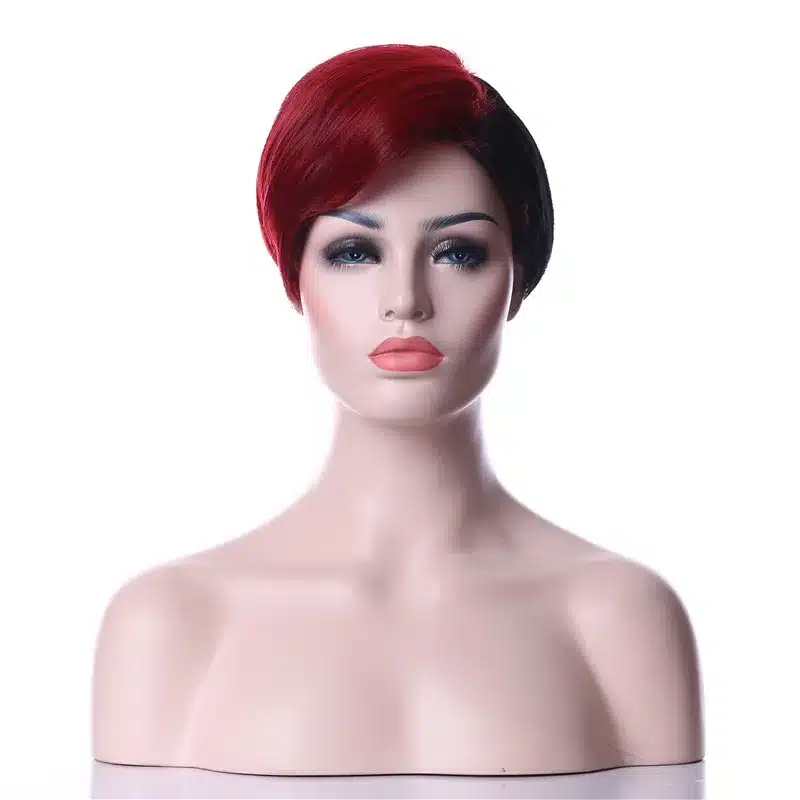HAIRJOY Synthetic Natural Black High Temperature Fiber Woman Hair Wig 6 Colors Available Free Shipping 17