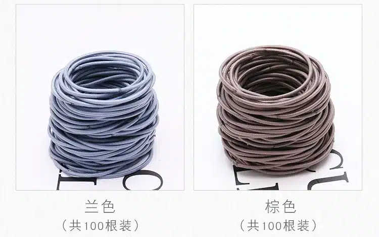 100 pcs/lot Simple nylon hair ring Disposable women girls elastic hair rubber bands accessories for children hair ties scrunchie 13