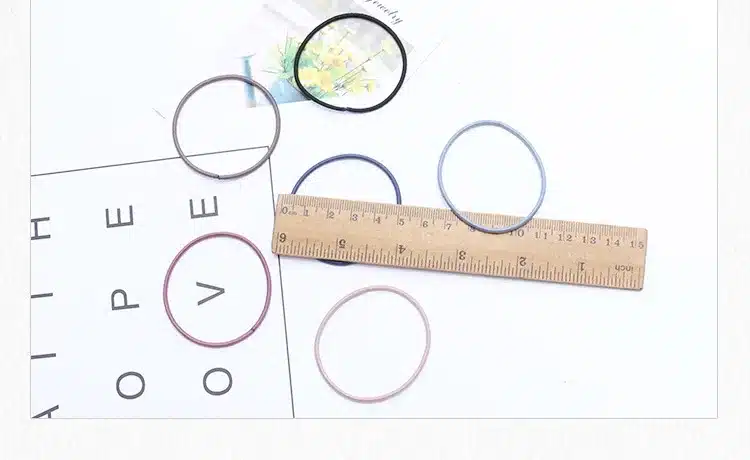 100 pcs/lot Simple nylon hair ring Disposable women girls elastic hair rubber bands accessories for children hair ties scrunchie 19
