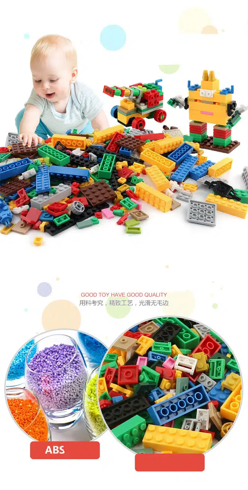 1000 Pieces Building Blocks Sets City DIY Creative Bricks Compatible LegoINGs Friends Creator Educational Toys for Children 8
