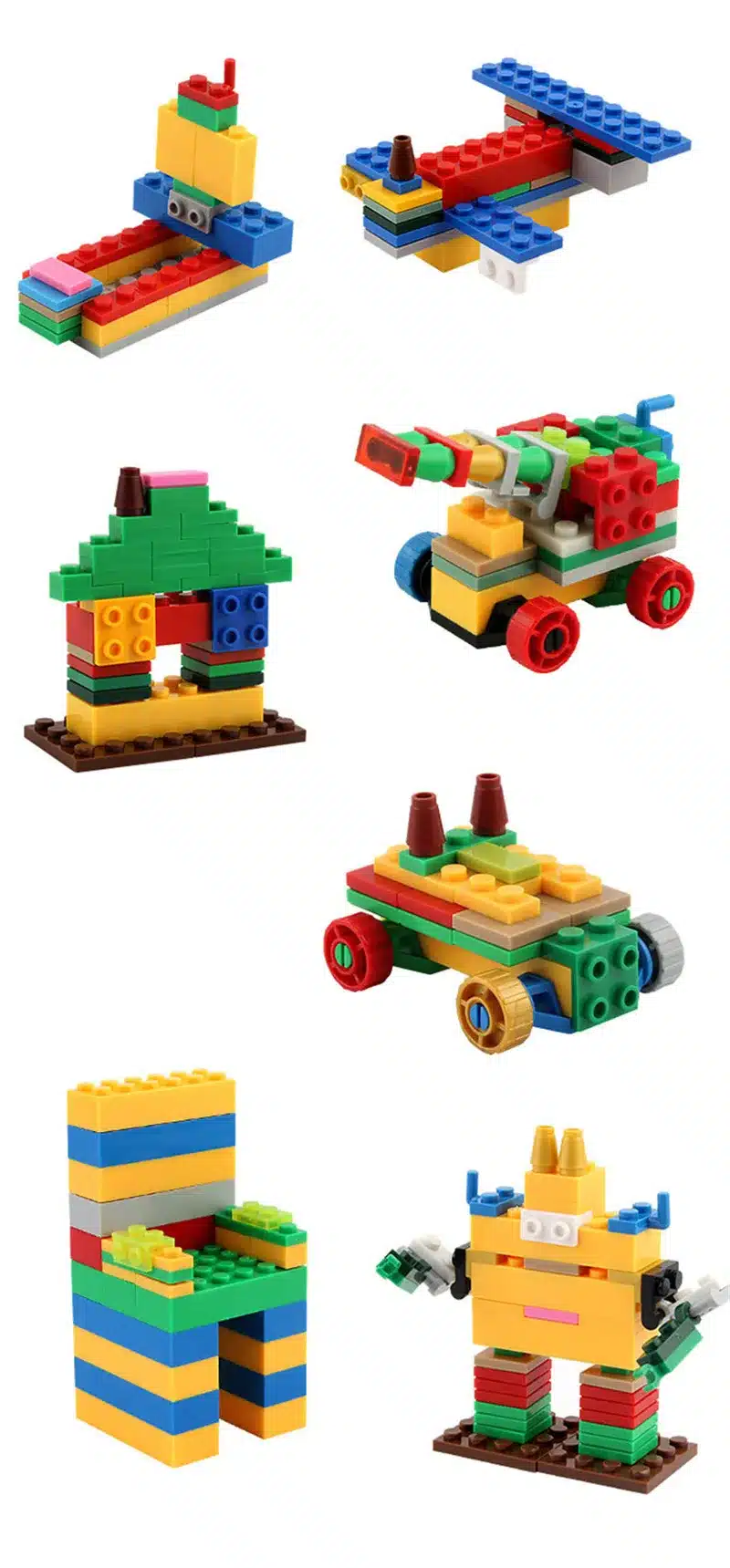 1000 Pieces Building Blocks Sets City DIY Creative Bricks Compatible LegoINGs Friends Creator Educational Toys for Children 9