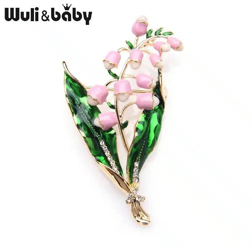 Wuli&baby Purple Pink Lavender Flowers Brooches Alloy Classic Women Weddings Brooch Pins Christmas Gifts 14