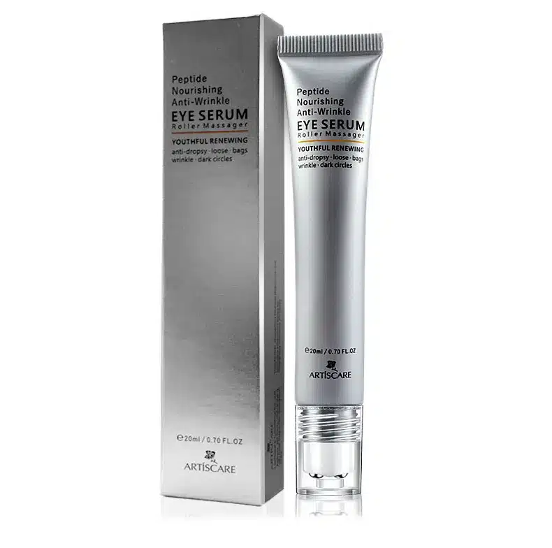 ARTISCARE Peptide Anti Wrinkles Eye Serum Roller Massager Eye Patches Skin Care Anti Puffiness Fine Lines Dark Circles Eye Cream 23