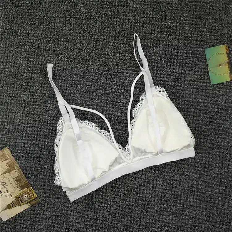 2017 Strap Lace Sexy Women Casual Lace Bralette Padded Bra Stretch Sleeping brassiere Fashion Elastic band wireless bra top 20