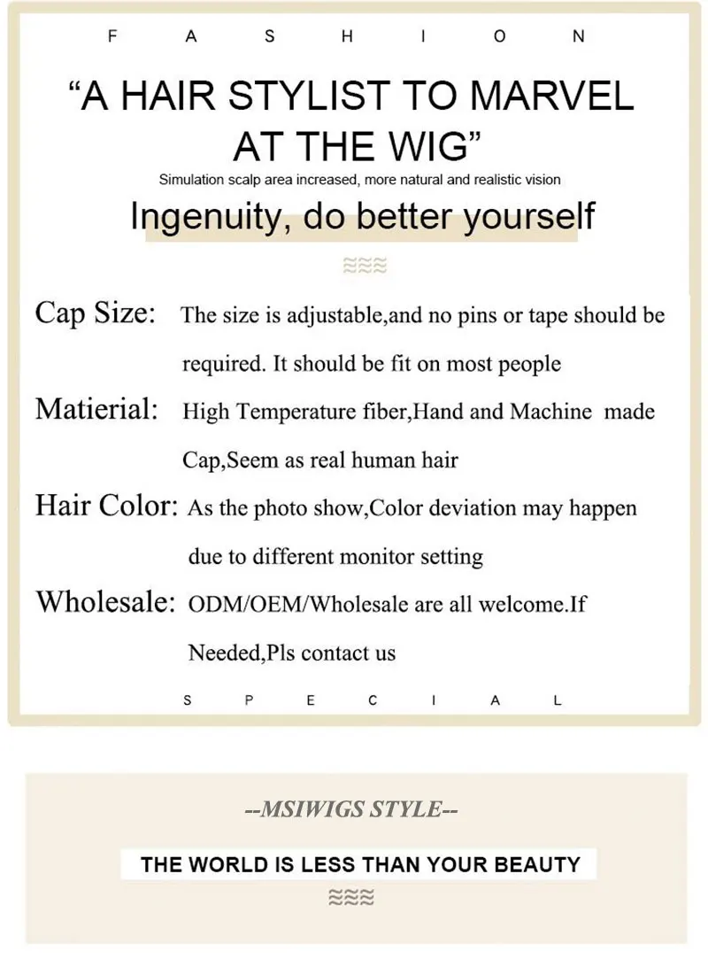 MSIWIGS Bobo Style Short Wigs for Black Women Heat Resistant Hair Natural Synthetic Straight Black Wig Free Hairnet 4