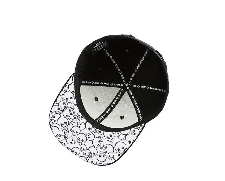 COKK Cap Men Snapback Hat Flat Hip Hop Cap Male Female Embroidery Skull Baseball Cap Hats For Men Club Party Kpop Sun Bone Gorro 18