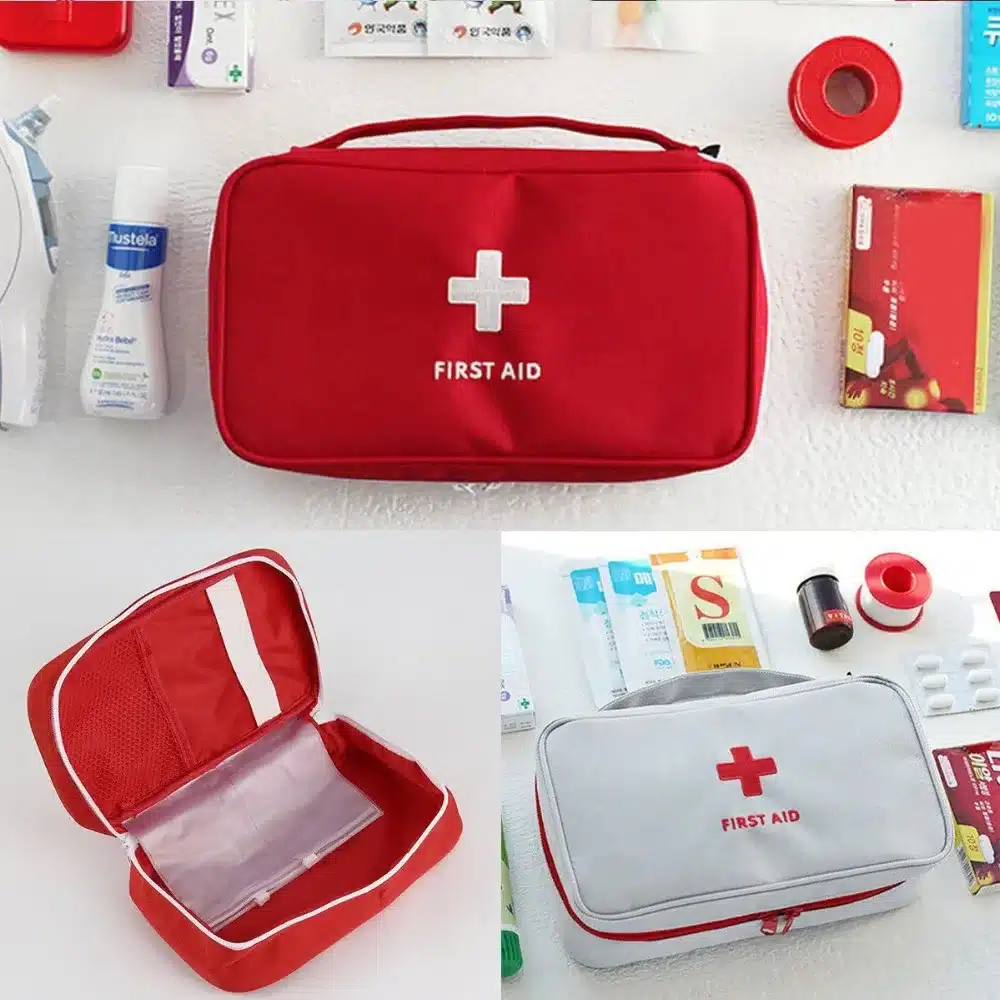 Portable Camping First Aid Kit Emergency Medical Bag Waterproof Car kits bag Outdoor Travel Survival kit Empty bag Househld 9
