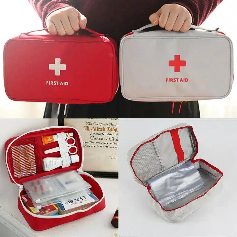 Portable Camping First Aid Kit Emergency Medical Bag Waterproof Car kits bag Outdoor Travel Survival kit Empty bag Househld 10