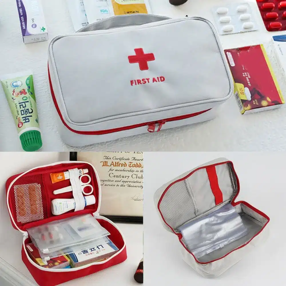 Portable Camping First Aid Kit Emergency Medical Bag Waterproof Car kits bag Outdoor Travel Survival kit Empty bag Househld 17