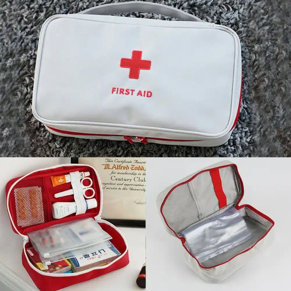 Portable Camping First Aid Kit Emergency Medical Bag Waterproof Car kits bag Outdoor Travel Survival kit Empty bag Househld 18