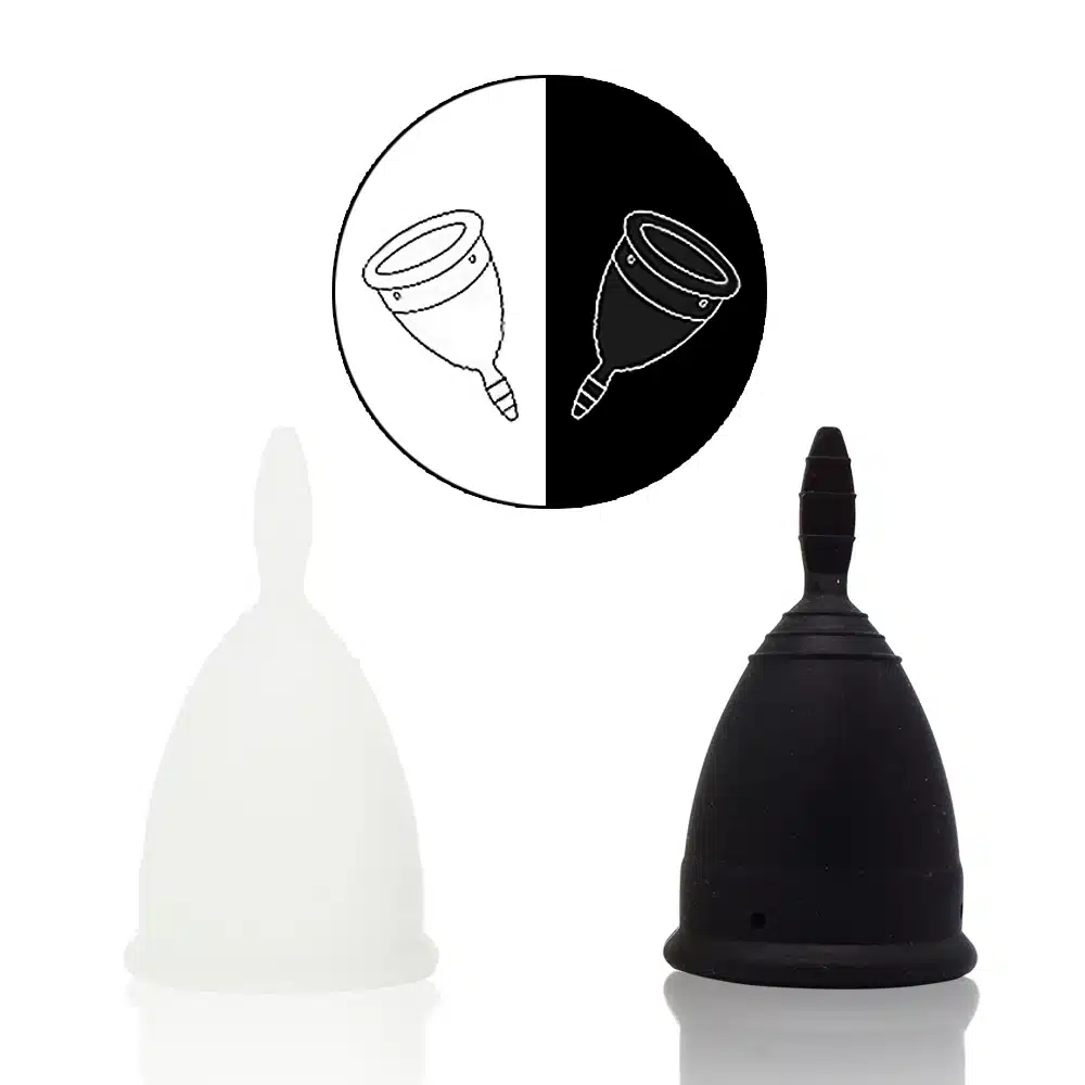 2018 Comfortable Soft Menstrual 2Pcs/Set Medical Silicone Hygiene Menstrual Cup Reusable Women Health Menstrual Cup With Box&Bag 11