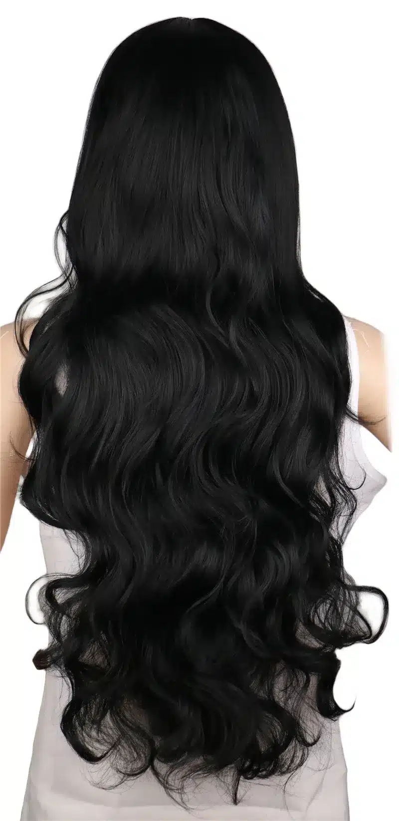 QQXCAIW Long Curly Cosplay Wig Costume Party Red Pink Sliver Gray Blonde Black 70 Cm High Temperature Synthetic Hair Wigs 13