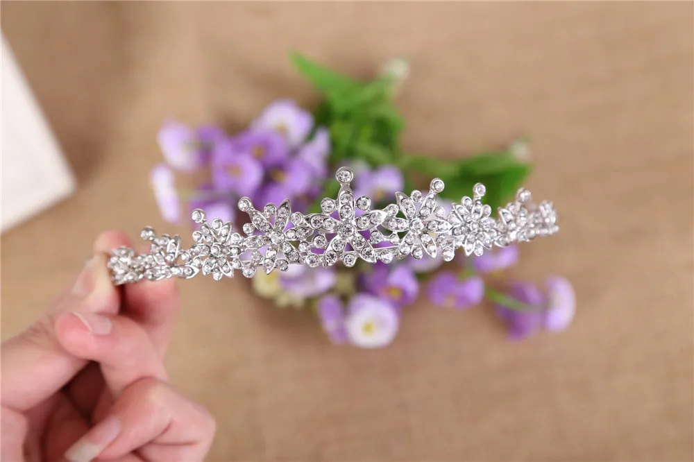 3 Designs Fashion Crystal Wedding Bridal Tiara Crown For Women Prom Diadem Hair Ornaments Wedding Bride hair Jewelry accessories 7