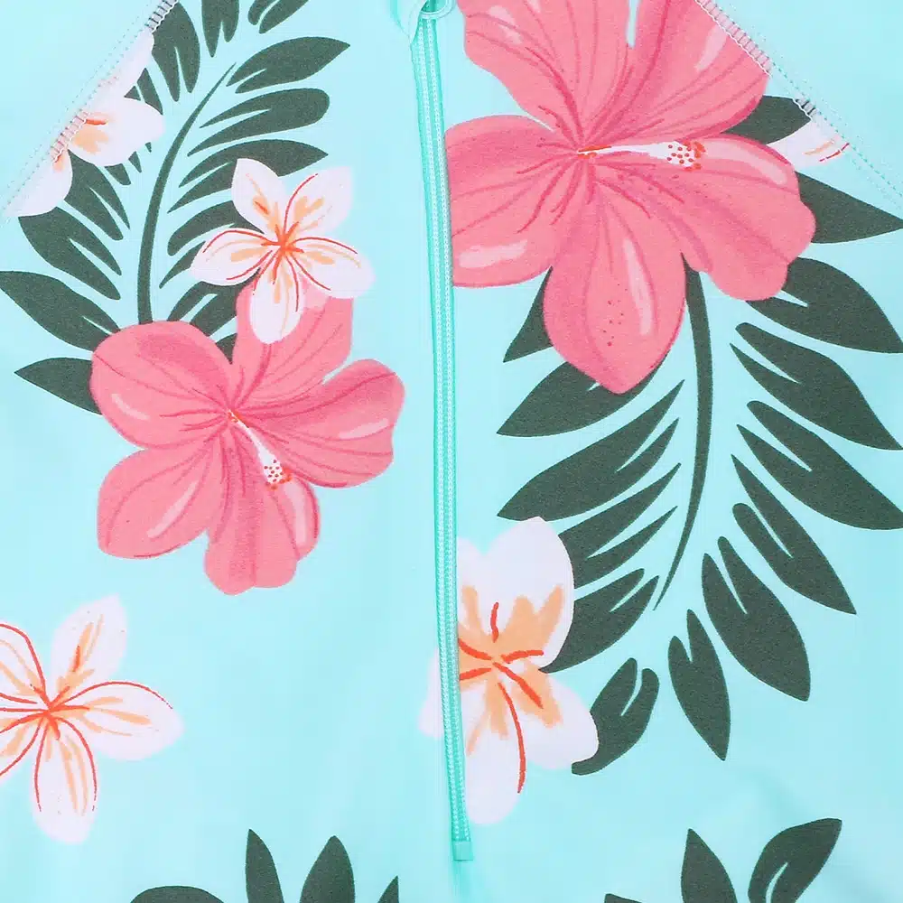 BAOHULU Cartoon Baby Girl Swimwear Petal Long Sleeve Swan Girls Swimsuit Kids Swimwear UPF50+One Piece Children Swimming Suit 9
