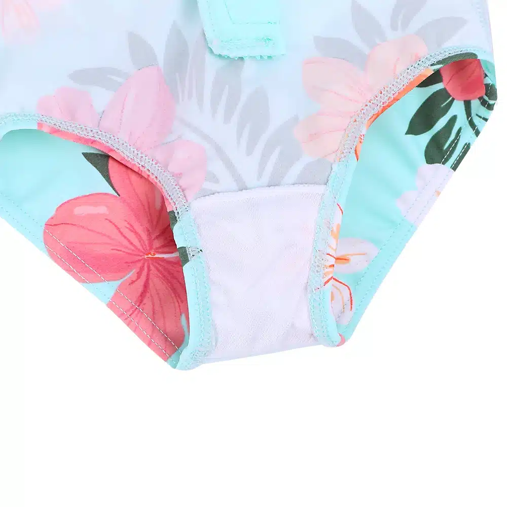 BAOHULU Cartoon Baby Girl Swimwear Petal Long Sleeve Swan Girls Swimsuit Kids Swimwear UPF50+One Piece Children Swimming Suit 13
