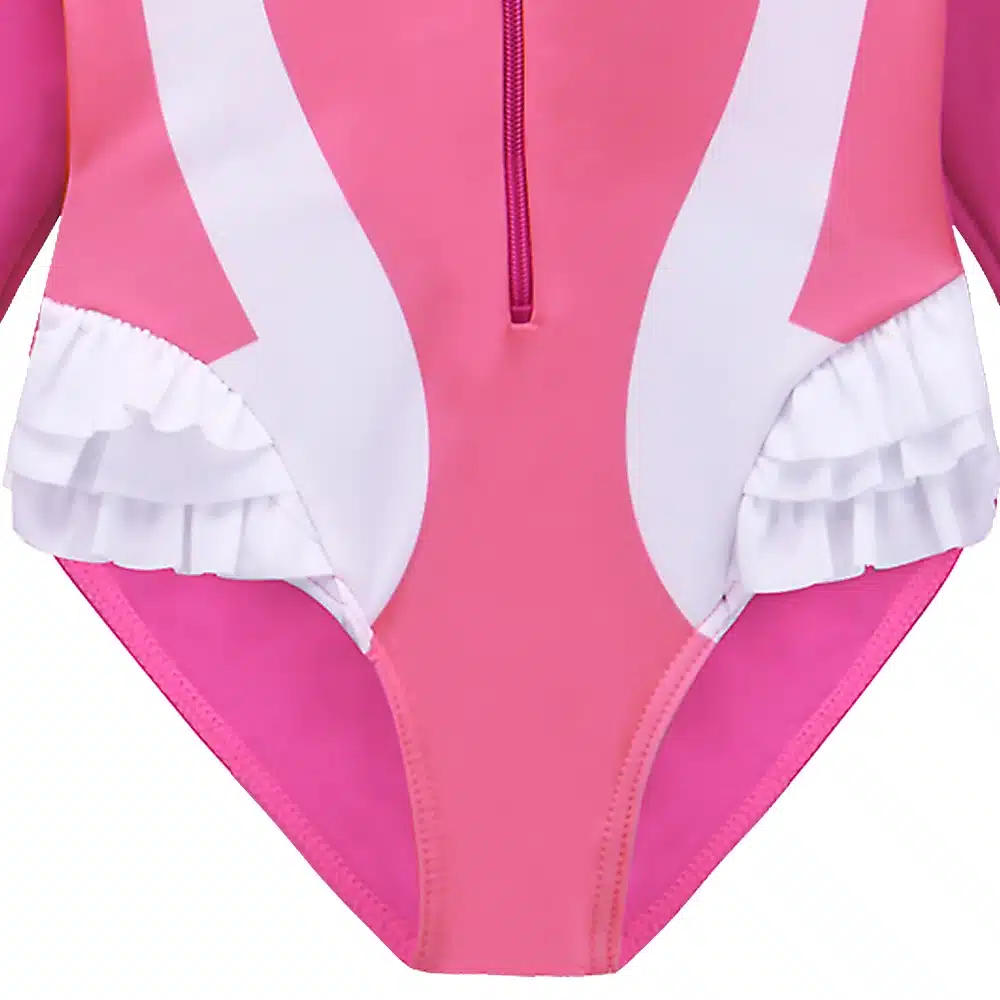 BAOHULU Cartoon Baby Girl Swimwear Petal Long Sleeve Swan Girls Swimsuit Kids Swimwear UPF50+One Piece Children Swimming Suit 21