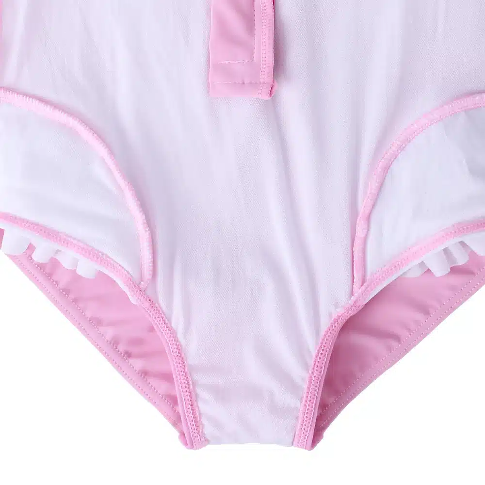 BAOHULU Cartoon Baby Girl Swimwear Petal Long Sleeve Swan Girls Swimsuit Kids Swimwear UPF50+One Piece Children Swimming Suit 26
