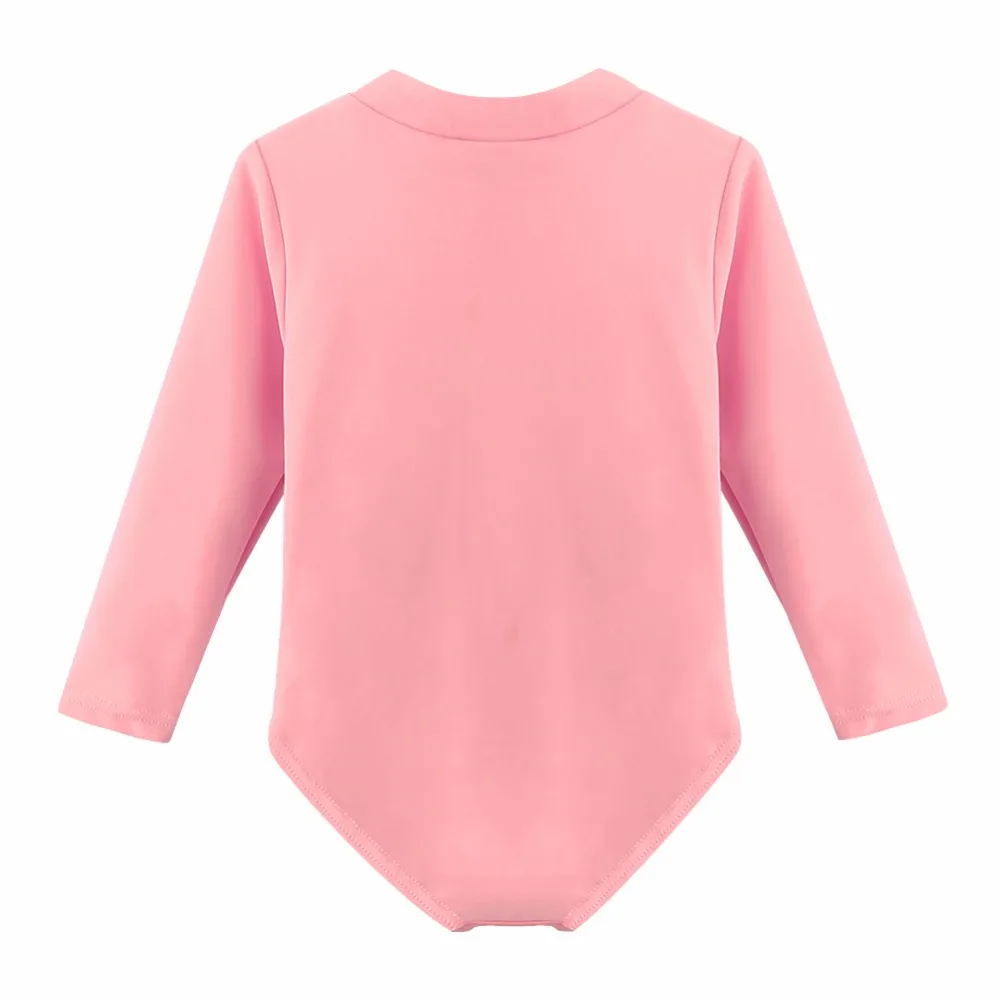 BAOHULU Cartoon Baby Girl Swimwear Petal Long Sleeve Swan Girls Swimsuit Kids Swimwear UPF50+One Piece Children Swimming Suit 29