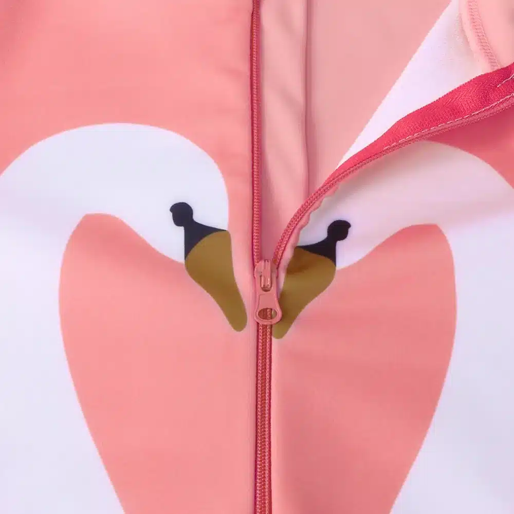 BAOHULU Cartoon Baby Girl Swimwear Petal Long Sleeve Swan Girls Swimsuit Kids Swimwear UPF50+One Piece Children Swimming Suit 30