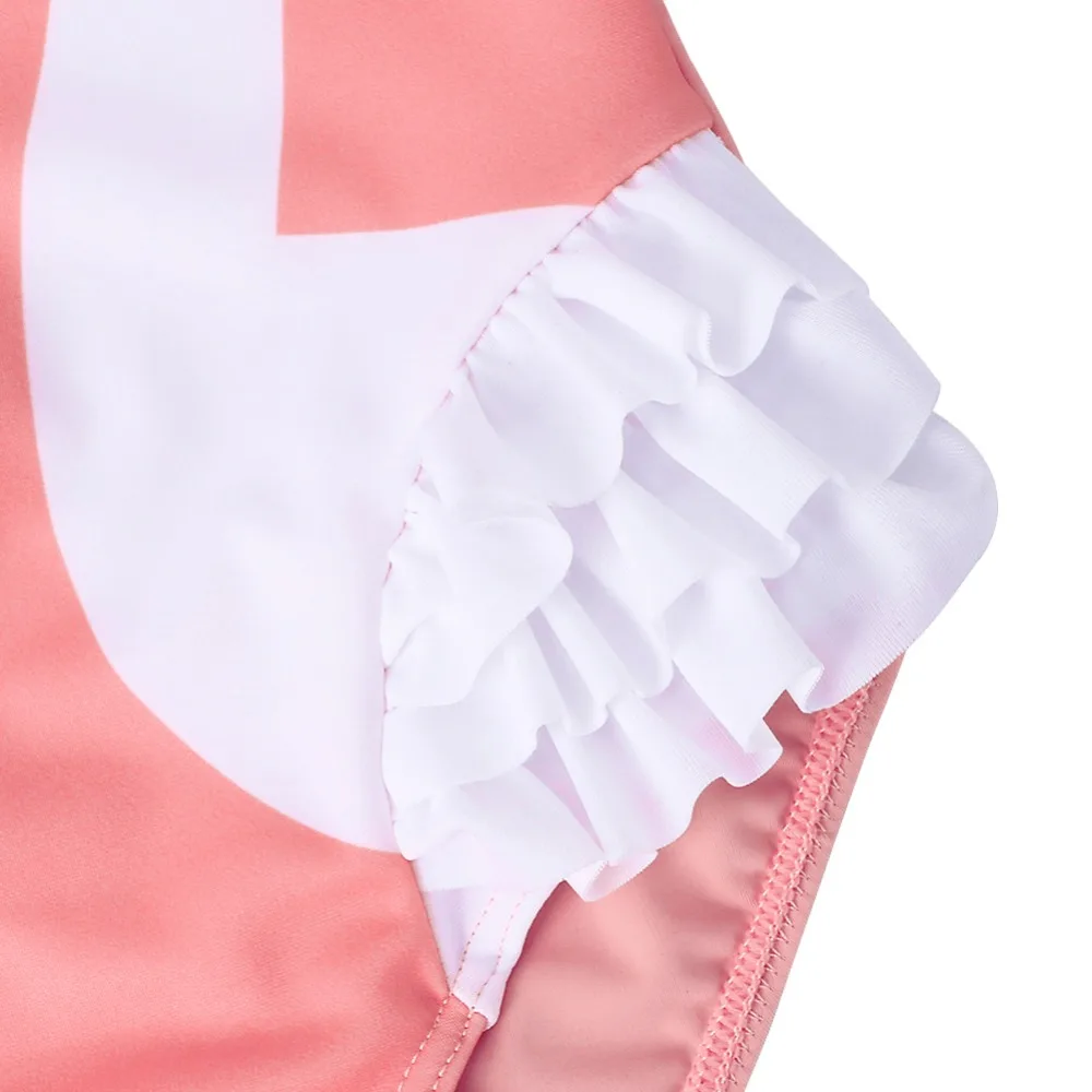BAOHULU Cartoon Baby Girl Swimwear Petal Long Sleeve Swan Girls Swimsuit Kids Swimwear UPF50+One Piece Children Swimming Suit 32