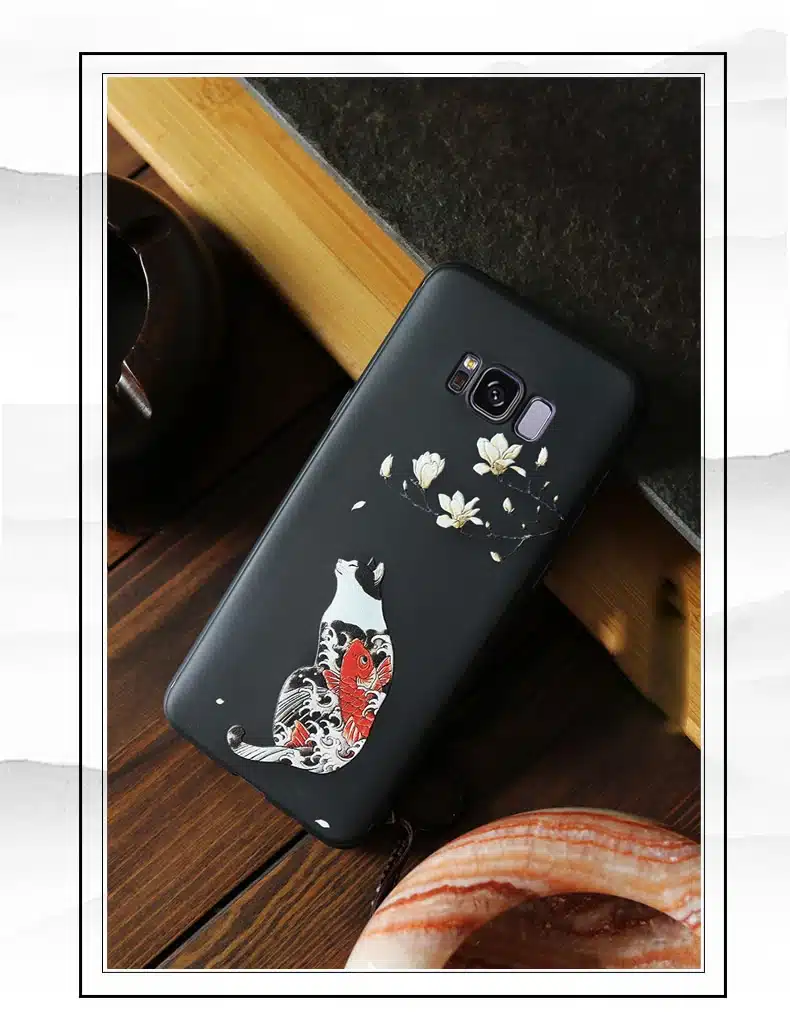for Samsung Galaxy S10 Plus S10e e Case 3D Relief Matte Soft Back Cover LICOERS Official Case for Galaxy S10+ S10 Funda Caphina 10