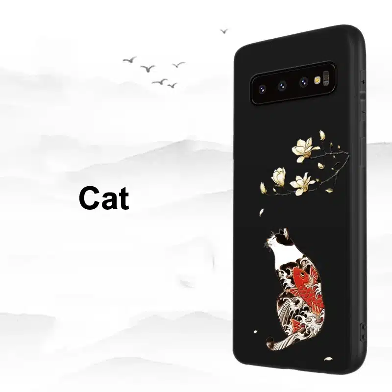 for Samsung Galaxy S10 Plus S10e e Case 3D Relief Matte Soft Back Cover LICOERS Official Case for Galaxy S10+ S10 Funda Caphina 15