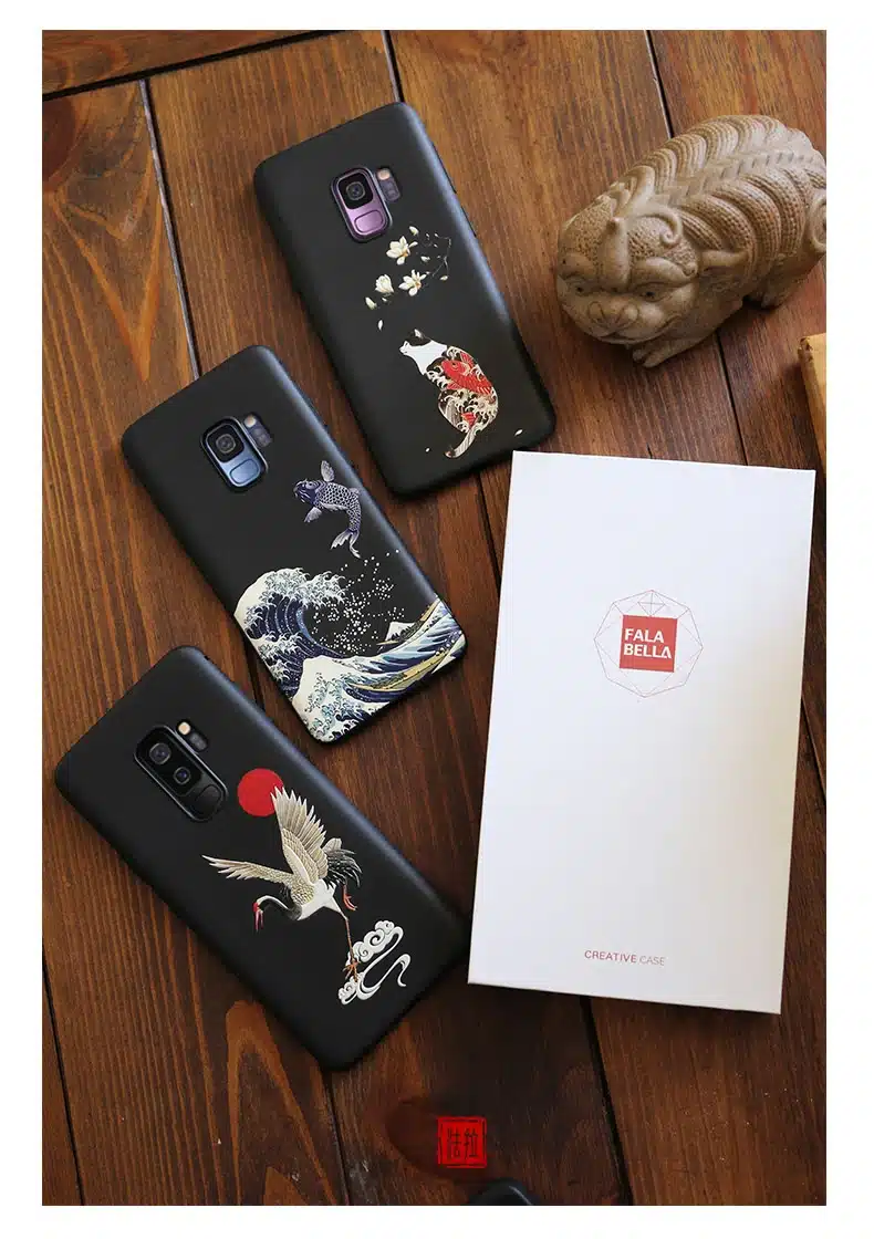 for Samsung Galaxy S10 Plus S10e e Case 3D Relief Matte Soft Back Cover LICOERS Official Case for Galaxy S10+ S10 Funda Caphina 25