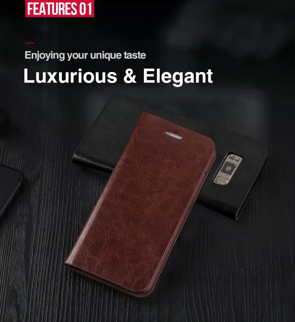 Musubo Business Luxury Case For S10e+ S8 Genuine Leather Flip Cases Cover for Samsung Galaxy Note 8 5 Wallet Bag S9 Plus S7 Edge 15