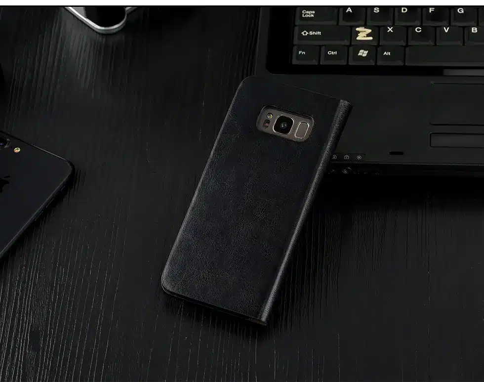 Musubo Business Luxury Case For S10e+ S8 Genuine Leather Flip Cases Cover for Samsung Galaxy Note 8 5 Wallet Bag S9 Plus S7 Edge 29