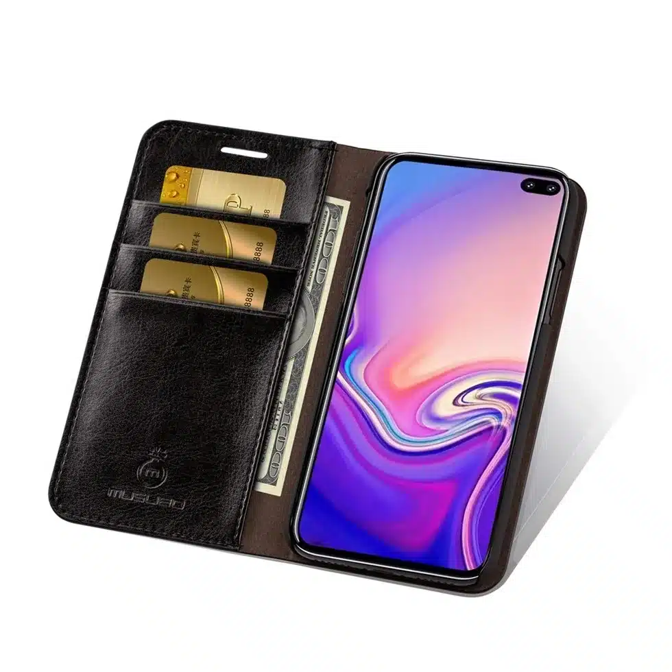 Musubo Business Luxury Case For S10e+ S8 Genuine Leather Flip Cases Cover for Samsung Galaxy Note 8 5 Wallet Bag S9 Plus S7 Edge 31