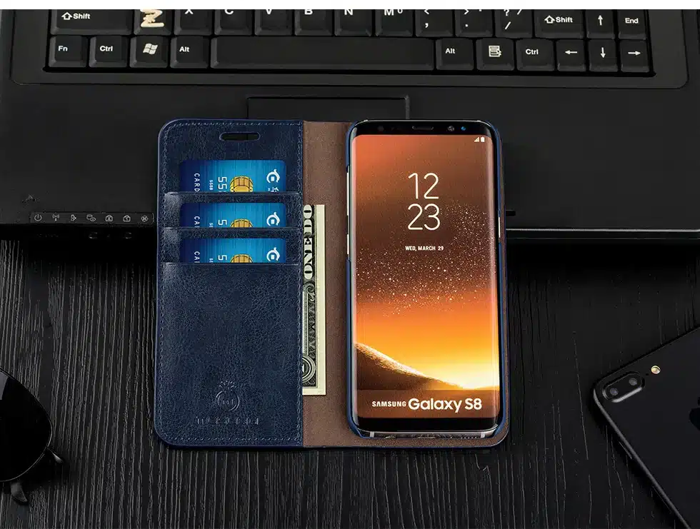 Musubo Business Luxury Case For S10e+ S8 Genuine Leather Flip Cases Cover for Samsung Galaxy Note 8 5 Wallet Bag S9 Plus S7 Edge 33