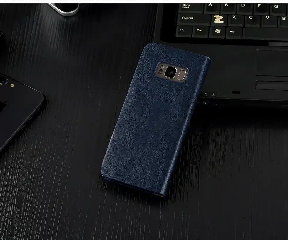Musubo Business Luxury Case For S10e+ S8 Genuine Leather Flip Cases Cover for Samsung Galaxy Note 8 5 Wallet Bag S9 Plus S7 Edge 34