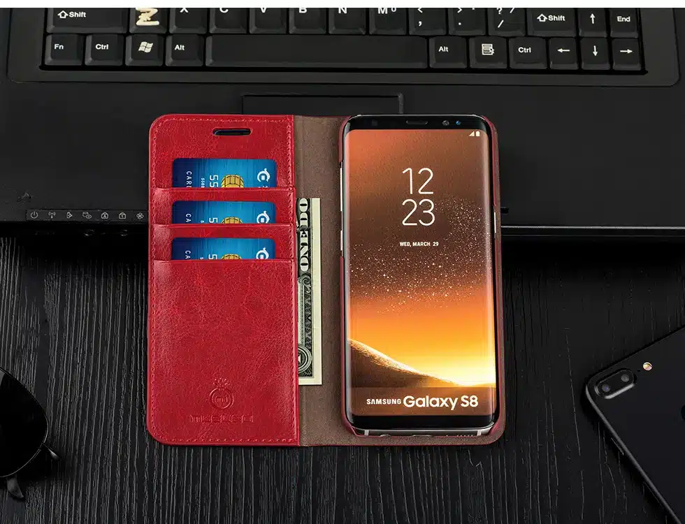 Musubo Business Luxury Case For S10e+ S8 Genuine Leather Flip Cases Cover for Samsung Galaxy Note 8 5 Wallet Bag S9 Plus S7 Edge 38