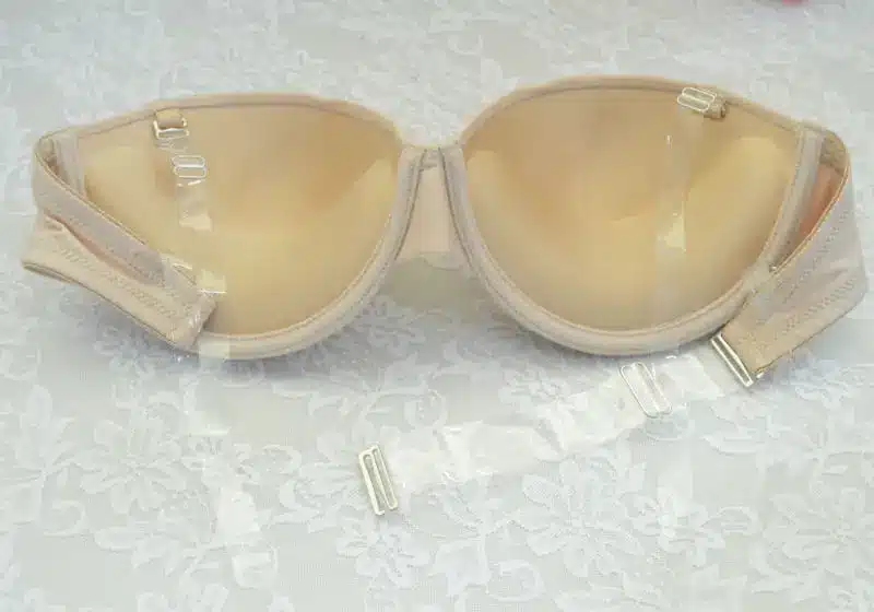 New Wedding Lingerie Push Up Bras Invisible Transparnt Strapless Adjustable Clear Back Blue White Black Nude Rose 32-40 A B C D 27