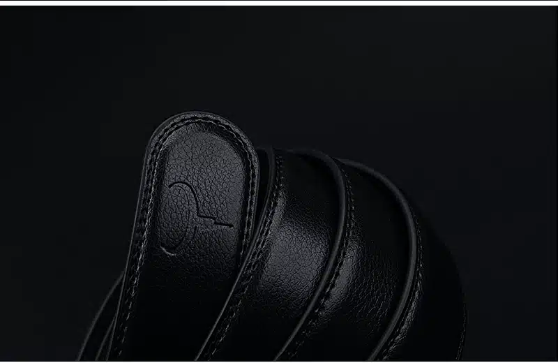 COWATHER COW genuine Leather Belts for Men High Quality Male Brand Automatic Ratchet Buckle belt 1.25" 35mm Wide 110-130cm long 15