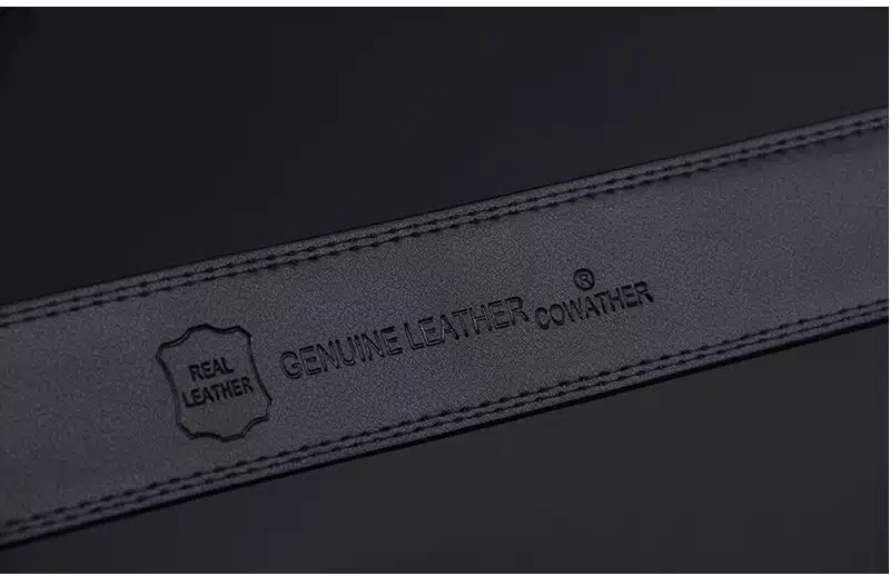 COWATHER COW genuine Leather Belts for Men High Quality Male Brand Automatic Ratchet Buckle belt 1.25" 35mm Wide 110-130cm long 19