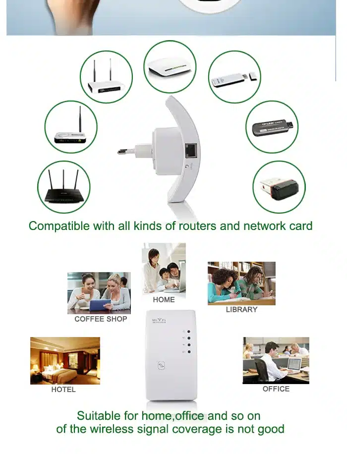 300Mbps Wifi Repeater Wireless 2.4G Wifi Network Mini Range Extender 802.11N/B/G Wifi Booster Signal Amplifier 17