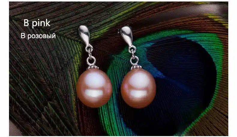2017 Fashion Brand Natural Pearl Statement Earrings Outstanding For Women Long Earring 925 Sterling Silver Jewelry Wedding Gift 20