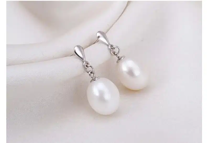 2017 Fashion Brand Natural Pearl Statement Earrings Outstanding For Women Long Earring 925 Sterling Silver Jewelry Wedding Gift 23