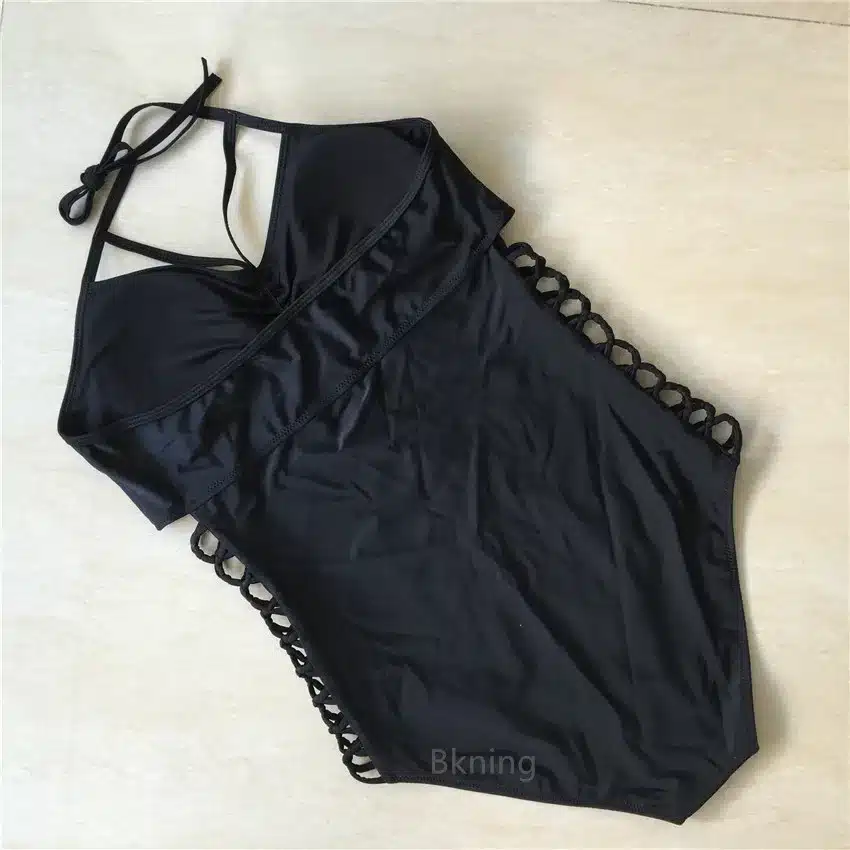 5XL Plus Size Swimwear Women One Piece 2017 Push Up Swimsuit Bandage Swimming Suit For Women Monokini Swim Suits Sexy Bathing 12