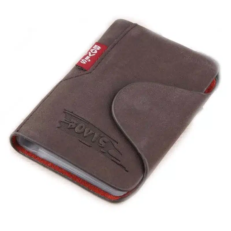 KUDIAN BEAR Genuine Leather Business Cards Holder Credit Card Cover Bags Hasp Card Organizer Bags -- BIH003 PM25 8