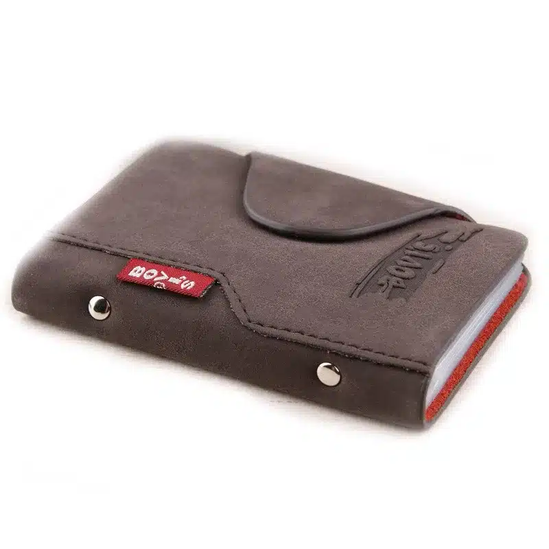 KUDIAN BEAR Genuine Leather Business Cards Holder Credit Card Cover Bags Hasp Card Organizer Bags -- BIH003 PM25 9