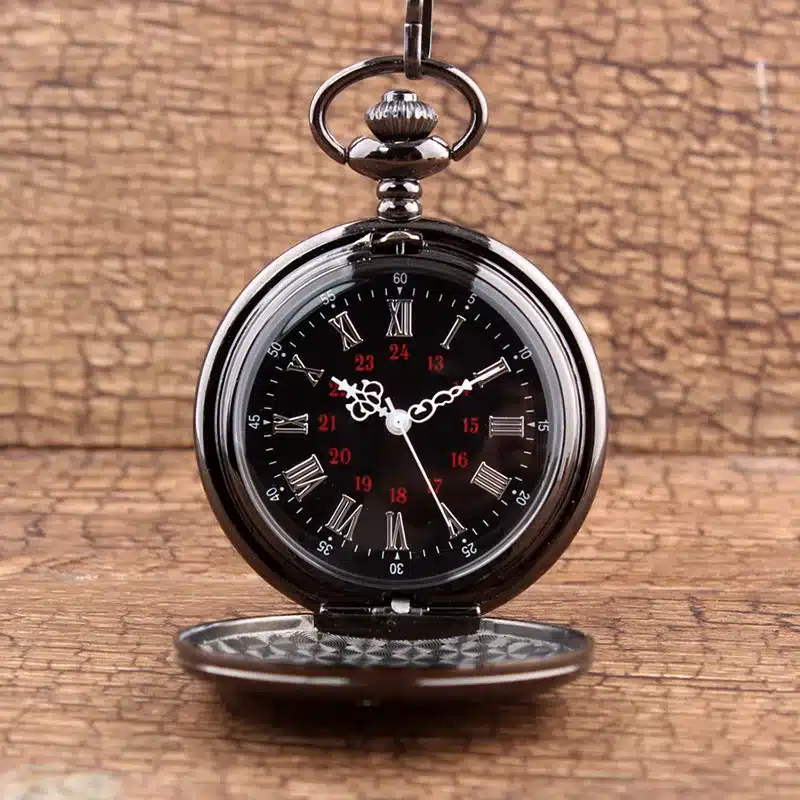Vintage To My Son Quartz Pocket Watches With I LOVE YOU Black Neckalce Pendant Fob Clock With Chain For Children Son Gifts 11