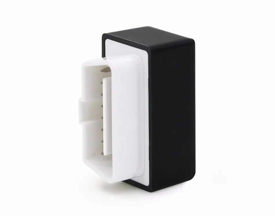 must ja valge bluetooth skänneri tööriist, millel on pistikupesa