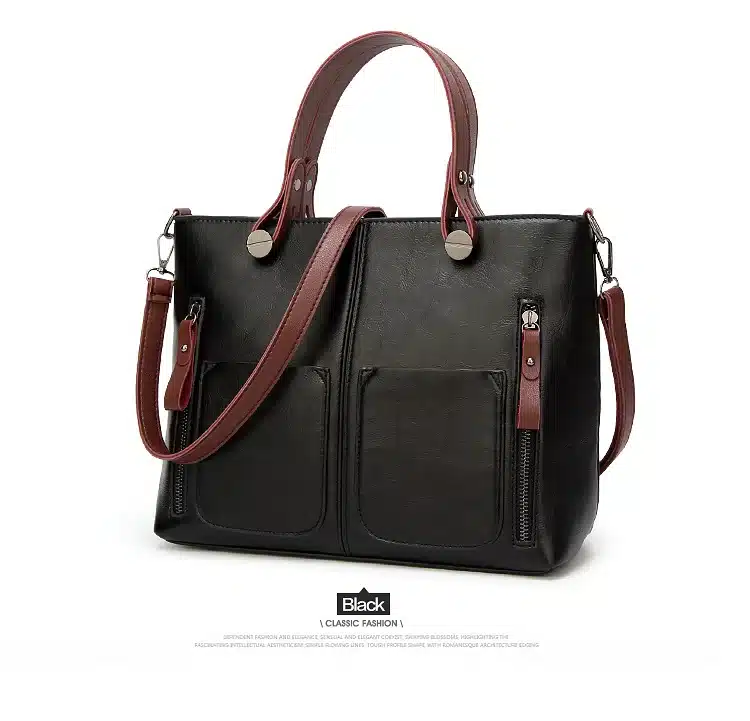 Tinkin Vintage Women Shoulder Bag Female Causal Totes for Daily Shopping All-Purpose High Quality Dames Handbag 11