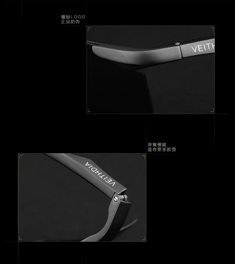 VEITHDIA Brand Aluminum Polarized Sunglasses Men Sports Sun Glasses Driving Glasses Mirror Goggle Eyewear Male Accessories 6529 20