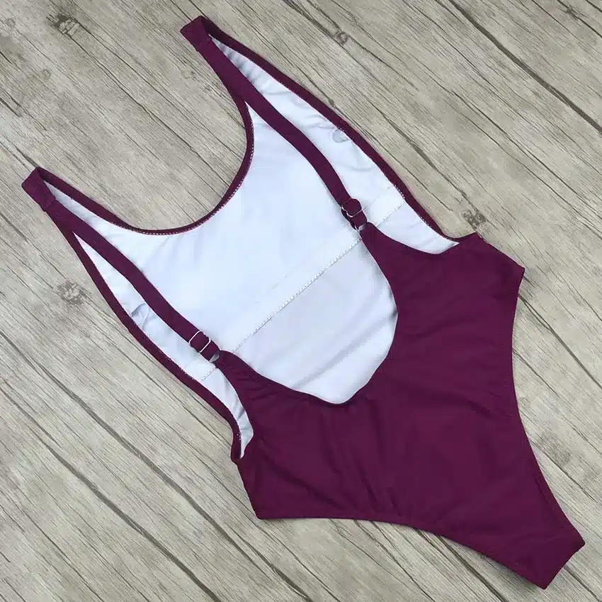 Sexy 2019 One Piece Swimsuit Female Solid Backless High Cut Bandage Black Women Swimwear Brazilian Monokini Bathing Suit 37