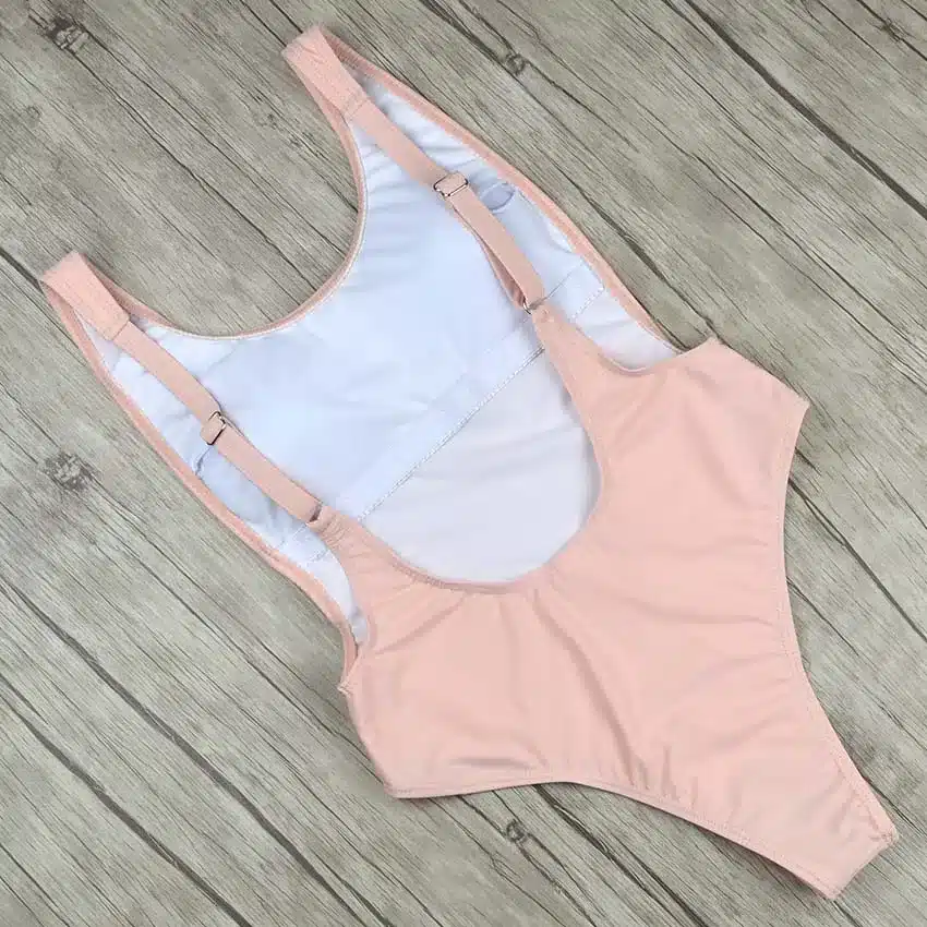 Sexy 2019 One Piece Swimsuit Female Solid Backless High Cut Bandage Black Women Swimwear Brazilian Monokini Bathing Suit 42